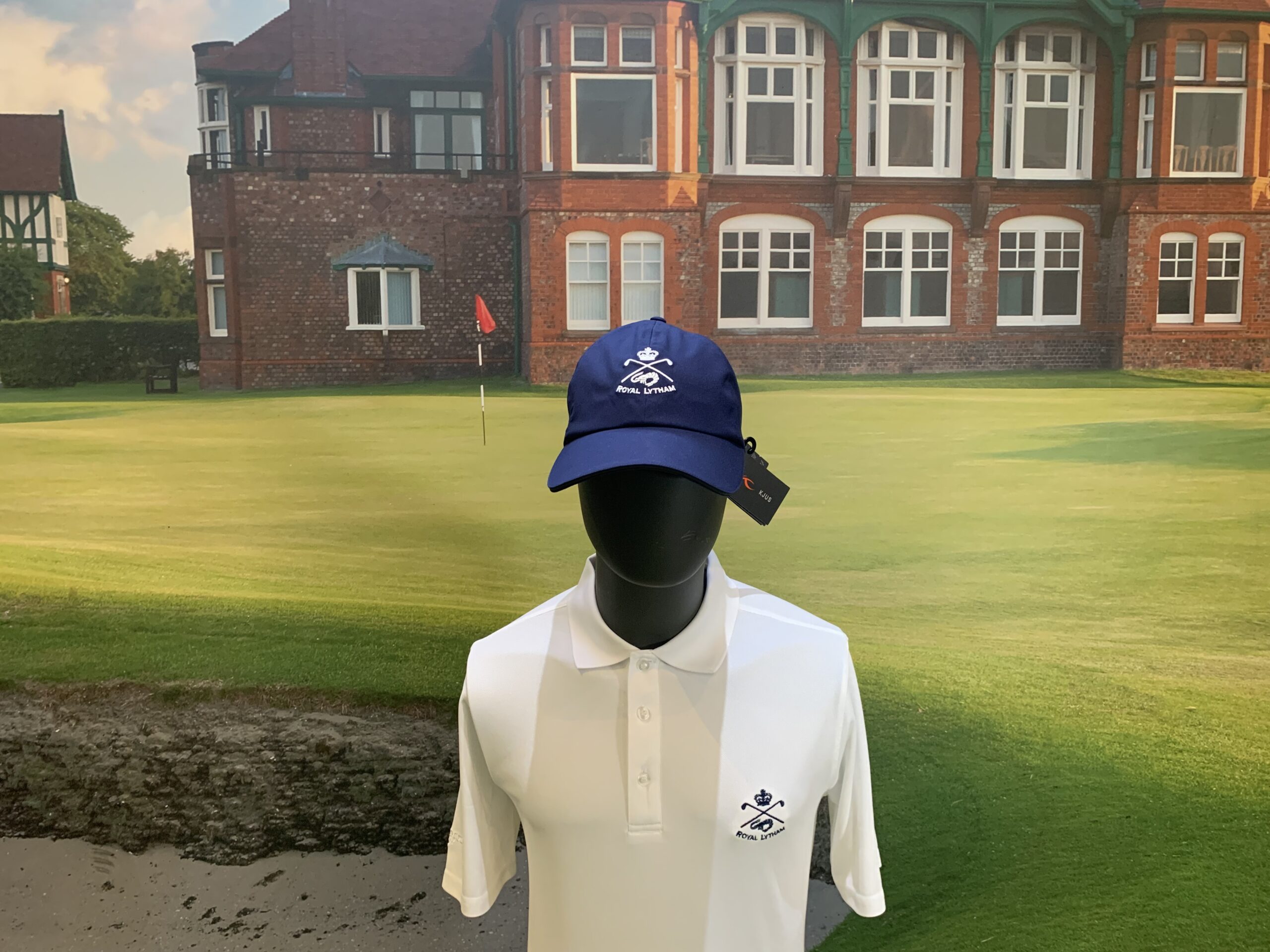 Royal Lytham Crested Kjus Waterproof Rain Cap Navy Royal Lytham Pro Golf Shop